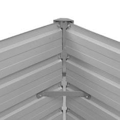 Vidaxl Visoka greda rjava 100x40x77 cm pocinkano jeklo