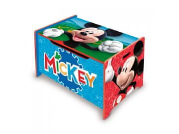 Arditex Otroško leseno pohištvo 2v1 MICKEY MOUSE klop / škatla za igrače, WD14005