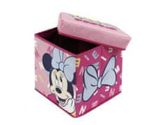 Arditex Škatla za shranjevanje s pokrovom / stolček 2v1 MINNIE MOUSE, WD14424