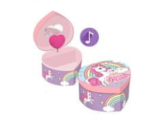 KIDS LICENSING Otroška škatlica za nakit / škatlica za srce UNICORN, KL10087