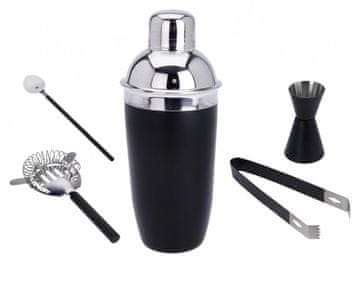 EXCELLENT Barmanski set 5 kosov iz nerjavečega jekla črne barve KO-A12405590