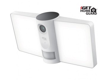 iGET HOME HGFLC890 - Wi-Fi zunanja IP kamera FullHD z osvetlitvijo LED, bela