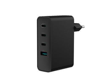 Natec Univerzalni polnilec USB GaN 100W, 3x USB-C, 1x USB-A, črn