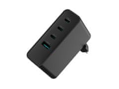 Natec Univerzalni polnilec USB GaN 100W, 3x USB-C, 1x USB-A, črn