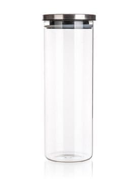 Banquet Stekleni kozarec 1,8 l + pokrov iz nerjavečega jekla FREIA