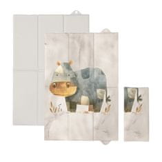CEBA BABY Potovalna previjalna podloga (60x40) Basic Cosy Hippo