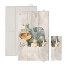 CEBA BABY Potovalna previjalna podloga (80x50) Basic Cosy Hippo