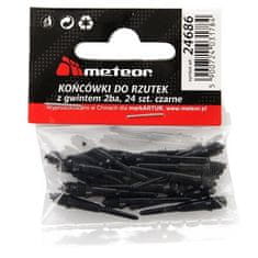 Meteor Nasveti 24 puščičnih konic črno pakiranje 1 pakiranje