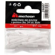 Meteor Nasveti 24 puščičnih konic beli paket 1 paket