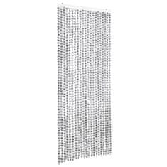 Vidaxl Zavesa proti mrčesu svetlo in temno siva 90x220 cm šenilja