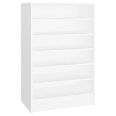 Vidaxl Omara za čevlje bela 60x35x92 cm iverna plošča