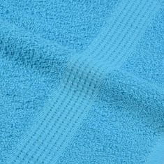 Vidaxl Brisače 10 kos turkizna 100x200 cm 360 gsm 100% bombaž