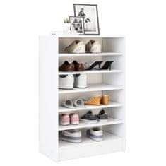 Vidaxl Omara za čevlje bela 60x35x92 cm iverna plošča