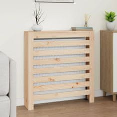 Vidaxl Pokrov za radiator 79,5x19x84 cm trdna borovina