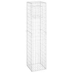 Vidaxl Gabionska košara steber 40x40x180 cm železo