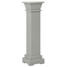 Vidaxl Klasično stojalo za rastlino sivo 17x17x66 cm MDF