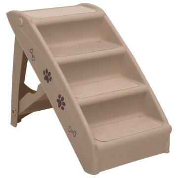 Vidaxl Zložljive stopnice za pse 62x40x49,5 cm