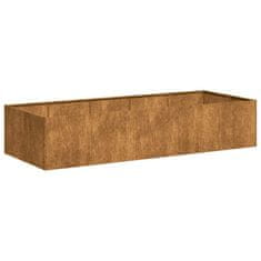 Vidaxl Planter Rusty 200x80x40 cm Vremensko odporno jeklo