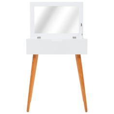 Vidaxl Toaletna mizica z ogledalom MDF 60x40x75 cm