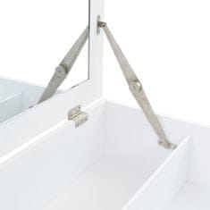 Vidaxl Toaletna mizica z ogledalom MDF 60x40x75 cm