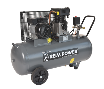 REM POWER batni kompresor E 349/8/100, 400V - odprta embalaža
