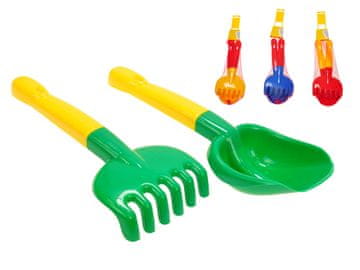 Lopata + grablje - mešanica barv (rumena, zelena, modra, rdeča)