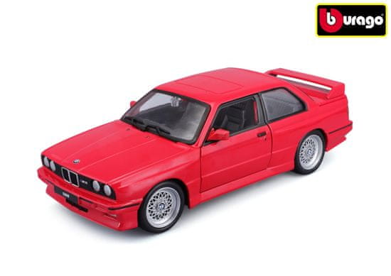 BBurago 1:24 Plus BMW serije 3 M3 1988 rdeča