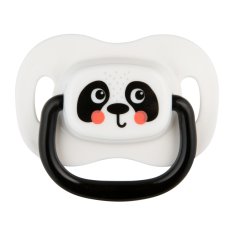 Canpol babies Komplet simetričnih silikonskih dude BabiesBoo 6-18m 2 kosa bele barve