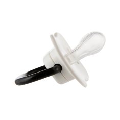 Canpol babies Komplet simetričnih silikonskih dude BabiesBoo 6-18m 2 kosa bele barve