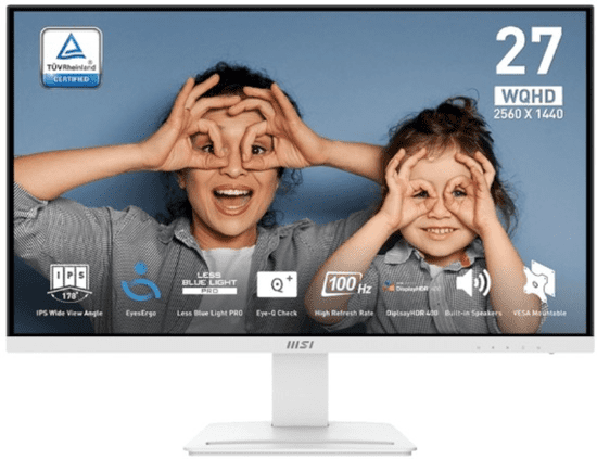 MSI MSI Pro MP273QW E2 monitor, 27, WQHD, IPS, 100Hz, 1ms, bel (MONMSI00018)