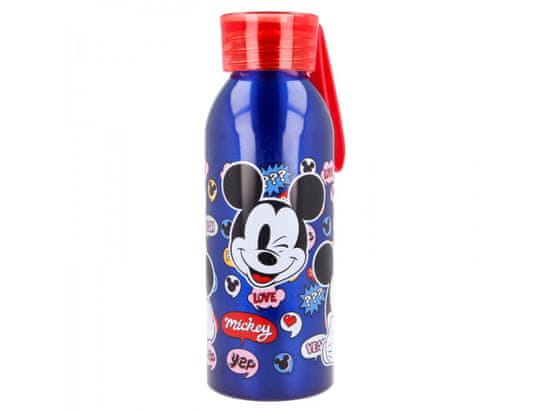 Stor Aluminijasta steklenica s silikonsko zanko MICKEY MOUSE, 510ml, 50124