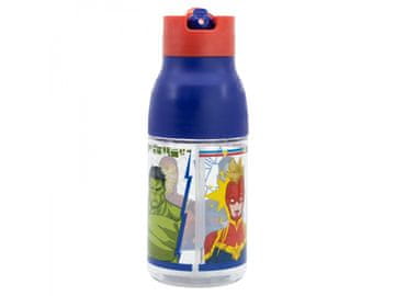 Stor Plastična steklenica z izvlečno slamico Avengers, 420ml, 74135