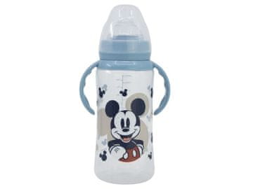 Stor Otroška steklenička z ročaji Mickey Mouse Baby Blue, 360ml, 10+, 10404