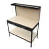 Delovna miza z perforirano steno 112x60x150cm