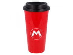 Stor Plastični termo lonček s pokrovom SUPER MARIO Star, 520ml, 01379