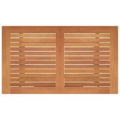 Vidaxl Zložljiva vrtna miza 120x70x75 cm trden evkaliptusov les