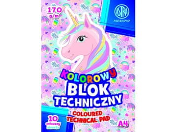 Astra ASTRA barvni papir A4, 10 listov, 170 g/m2, mešanica motivov, 106021006