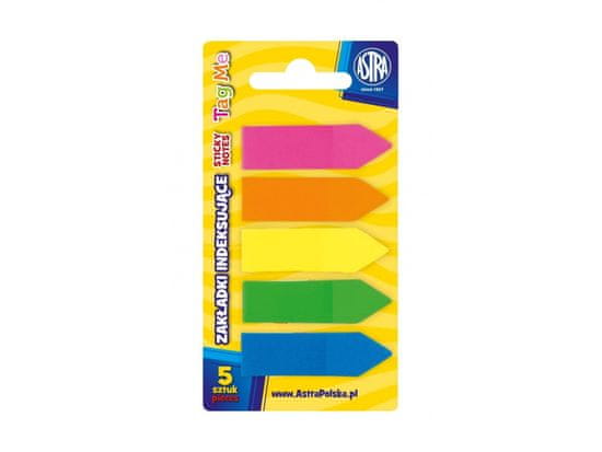 Astra ASTRA Tag Me, zaznamki, plastika, 7x25 zaznamkov, 12x45 mm, 7 barv, 116120002
