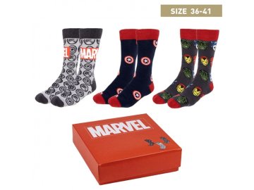 Artesania Cerda Univerzalne nogavice Marvel, komplet 3 nogavic, velikost 36-41, 2900001829