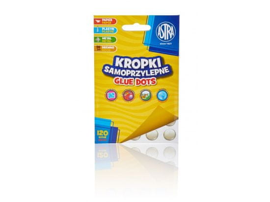 Astra ASTRA Lepilne pike transparentne 120 kosov, 401119002