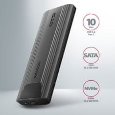 box THIN za M.2 NVMe SSD / EEM2-GTS2 / USB-C / USB 3.2 Gen2 / do 10 Gbit/s / 50 cm kabla