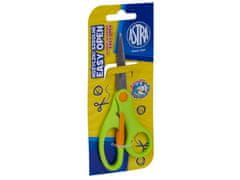 Astra ASTRA Šolske ergonomske škarje z vzmetjo, 13 cm, blister, mešanica barv, 407120002