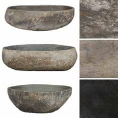 Vidaxl Umivalnik iz rečnega kamna ovalen (45-53)x(34-41) cm