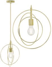 Toolight Kovinska stropna svetilka Ring APP286-1CP Gold