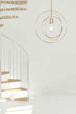 Toolight Kovinska stropna svetilka Ring APP286-1CP Gold