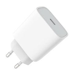Platinet omrežni polnilec 20W PD 1x USB-C bele barve