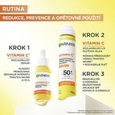 Garnier Razsvetljujoča meglica nad ličili UV Mist SPF 50+ Vitamin C 75 ml