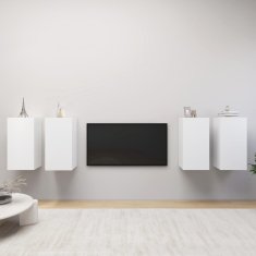 Vidaxl TV omarice 4 kosi bele 30,5x30x60 cm iverna plošča