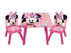 Arditex Otroška lesena miza in stoli MINNIE MOUSE, WD13978