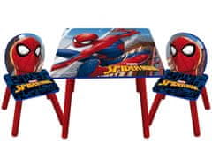 Arditex Otroška lesena miza + stoli SPIDERMAN, SM14177